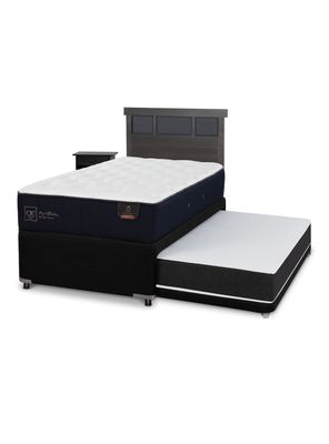 Diván Premium 1.5 Plazas + Set Dublin Gris