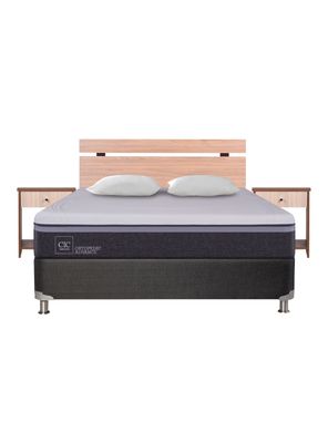 Imagen 2 del producto Cama Americana Ortopedic Advance B5 Black 2 Plazas + Almohadas + Set Olmo