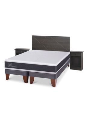 Imagen 2 del producto Cama Europea Ortopedic King + Set Villarrica Gris