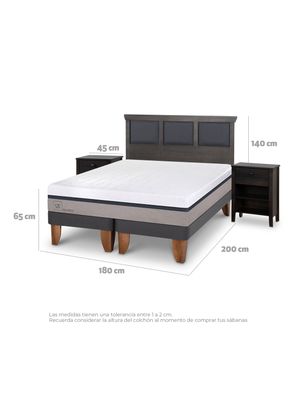Imagen 2 del producto Cama Europea New Balance King + Set Torino Gris