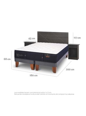 Imagen 2 del producto Cama Europea Premium King Set Villarrica Gris