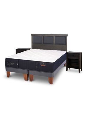 Cama Europea Premium King Set Torino Gris