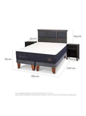 Imagen 2 del producto Cama Europea Super Premium King Set Torino Gris