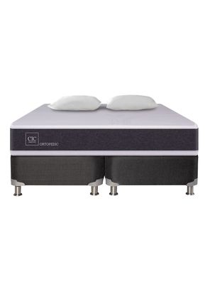 Imagen 2 del producto Cama Americana New Ortopedic B5 Black King + Almohadas