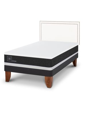 Cama Europea New Ortopedic 1.5 Plazas Respaldo Danubio