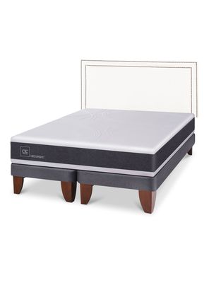 Cama Europea New Ortopedic King Respaldo Danubio