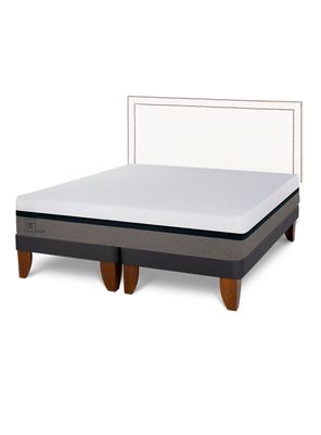 Cama Europea Balance 2 Plazas Base Dividida Respaldo Danubio