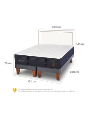 Imagen 2 del producto Cama Europea Grand Premium King Respaldo Danubio