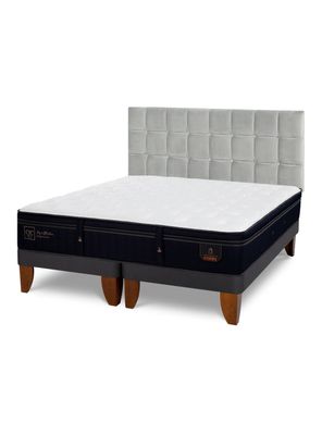 Cama Europea Super Premium King Respaldo Sile