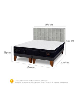 Imagen 2 del producto Cama Europea Super Premium King Respaldo Sile