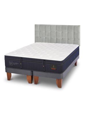 Cama Europea Grand Premium King Respaldo Sile