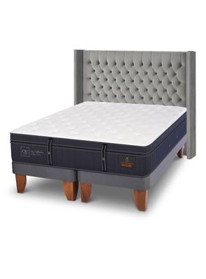 Cama Europea Grand Premium King Respaldo Sesia