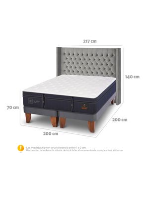Imagen 2 del producto Cama Europea Grand Premium Súper King Respaldo Sesia