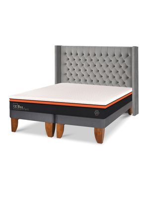 Cama Europea Bee Comfort King Respaldo Sesia