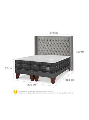 Imagen 2 del producto Cama Europea Lux Super King Respaldo Sesia