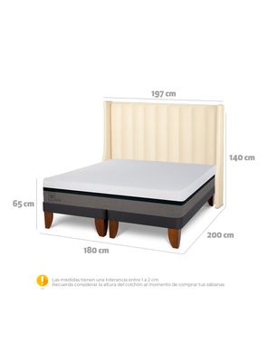 Imagen 2 del producto Cama Europea Balance King Respaldo Panaro