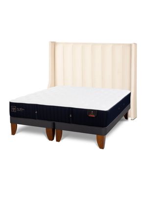 Cama Europea Premium 2 Plazas Base Dividida Respaldo Panaro