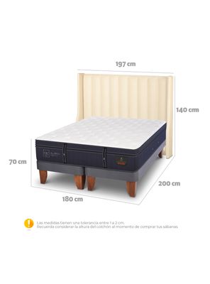 Imagen 2 del producto Cama Europea Grand Premium King Respaldo Panaro