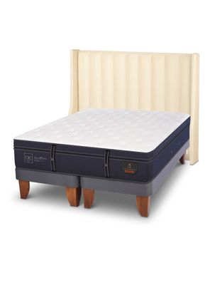 Cama Europea Grand Premium King Respaldo Panaro