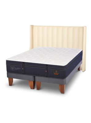 Cama Europea Grand Premium Súper King Respaldo Panaro