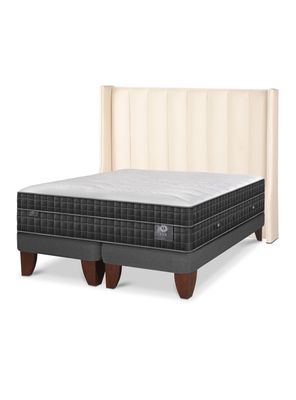 Cama Europea Lux 2 Plazas Base Dividida Respaldo Panaro