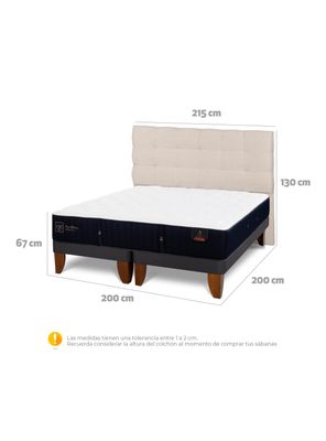 Imagen 2 del producto Cama Europea Premium Súper King Respaldo Ebro