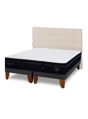 Cama Europea Super Premium King Respaldo Ebro