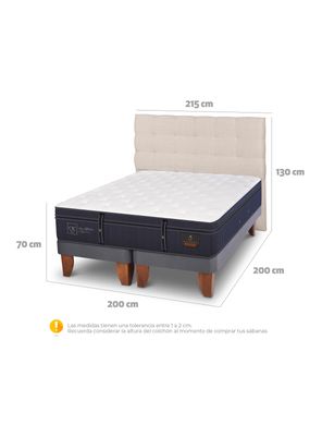 Imagen 2 del producto Cama Europea Grand Premium Súper King Respaldo Ebro