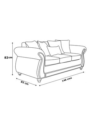 Imagen 2 del producto Sofá Lady 2 Cuerpos Lino Sidelli