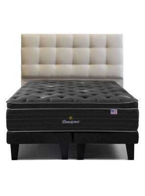 Imagen 1 del producto Cama Europea Harmony 2 Plazas + Respaldo Tignes Arena