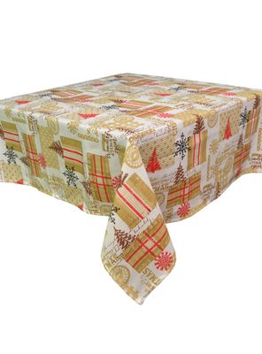 Mantel Cuadrado Antimanchas Navidad