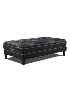 Imagen 2 del producto Cama Europea Brest Platinum 1.5 Plazas + Respaldo Tignes Marengo