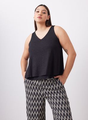 Polera Doble Capa Cuello V