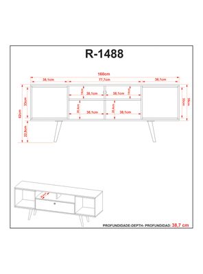 Imagen 2 del producto Rack Tv 60"" Almendra Negro