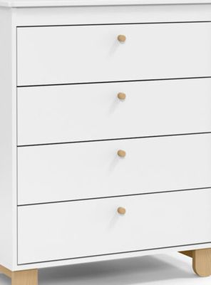 Imagen 2 del producto Cómoda 4 Cajones Blanca Kidscool