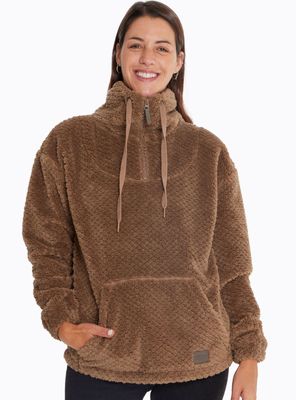 Polerón Shaggy Half Manga Larga Polar