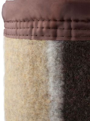 Imagen 2 del producto Frazada Listada 1.5 Plazas Café