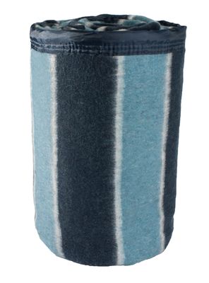 Frazada Listada 1.5 Plazas Azul