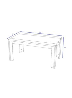 Imagen 2 del producto Juego Decocasa Comedor Loren + 6 Sillas Decocasa
