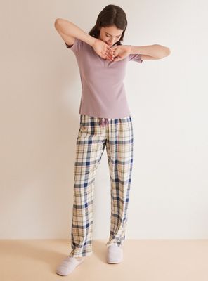 Imagen 2 del producto Polera Panadera Manga Corta Morada Algodón