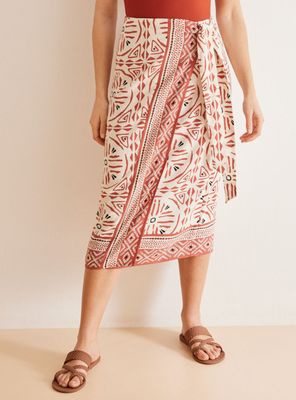 Pareo Midi Estampado Étnico