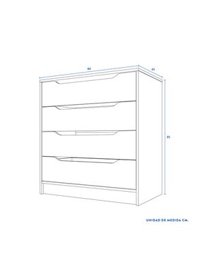 Imagen 2 del producto Cómoda Espresso 4 Cajones