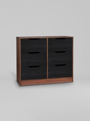 Cómoda Espresso 6 Cajones