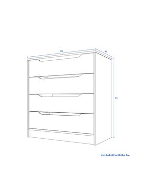 Imagen 2 del producto Cómoda Legno 4 Cajones