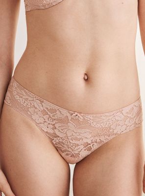 Calzón Ancho Encaje Rosas