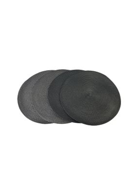 Pack 4 Individuales Negro 38 cm