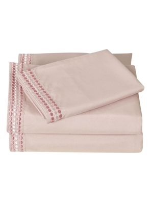 Imagen 2 del producto Sábanas 1 Plaza Bordada Rosa