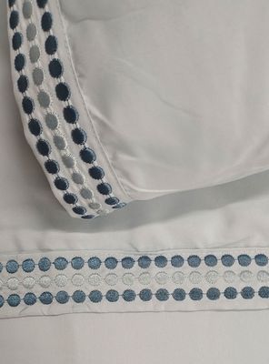 Imagen 2 del producto Sábanas 1.5 Plazas Bordada Celeste