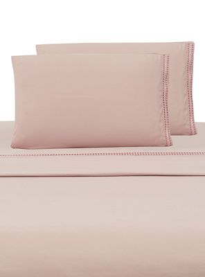 Sábanas 2 Plazas Bordada Rosa