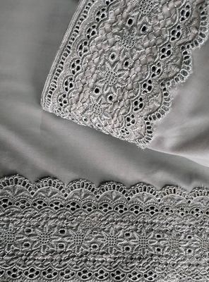 Imagen 2 del producto Sábanas King 180 Hilos Broderi Gris